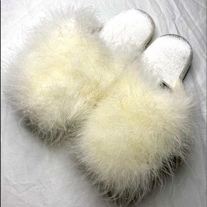 Furry slippers